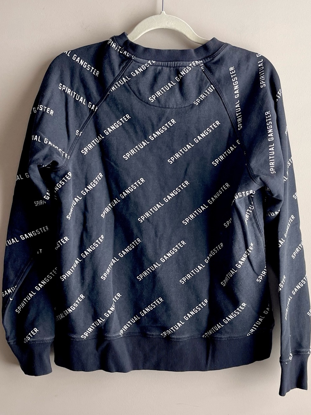 Spiritual Gangster Black All-Over Logo Crewneck - Picture 4 of 4